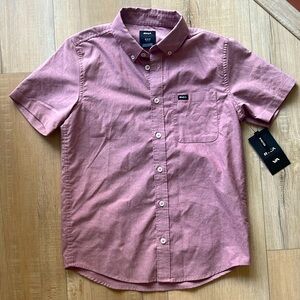NWT Boys M RVCA Collared Shirt